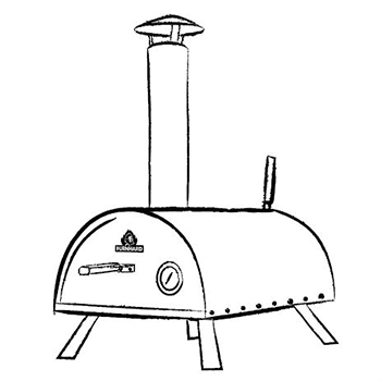 Dibujo horno al aire libre Nero Burnhard