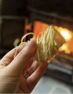 Encendedor madera natural para horno de