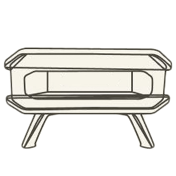 Geometría horno pizza a gas Cozze 13"