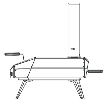 Geometría horno para pizza de exterior a gas Karu 12