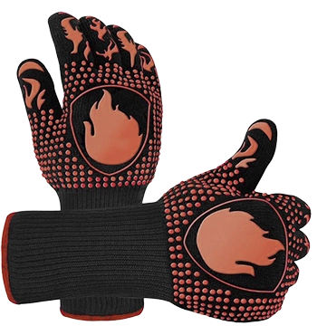 Guantes para horno de leña y carbón