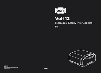 Manual Instrucciones Ooni Volt 12 español
