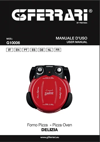 Manual instrucciones pizza express Delizia G3 Ferrari