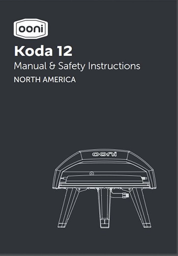 Manual instrucciones español horno pizza exterior koda 12