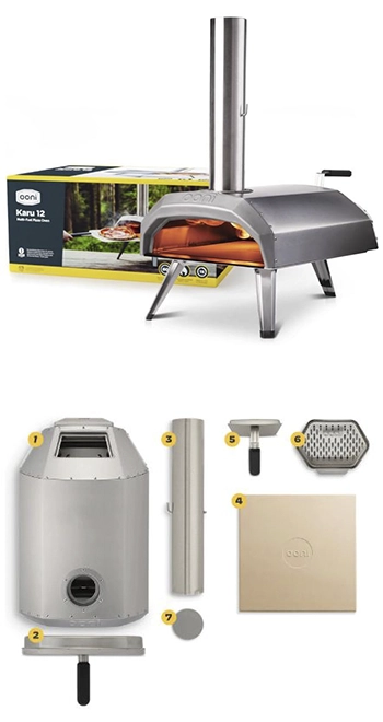 Unboxing Horno pizza exterior Ooni Kari 12 Multicombustible