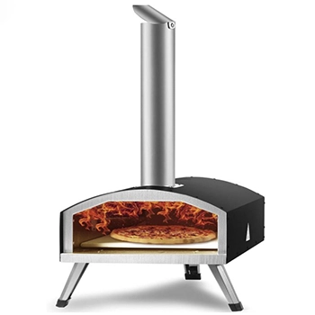 Horno Vevor para pizza en exterior de pellet y leña